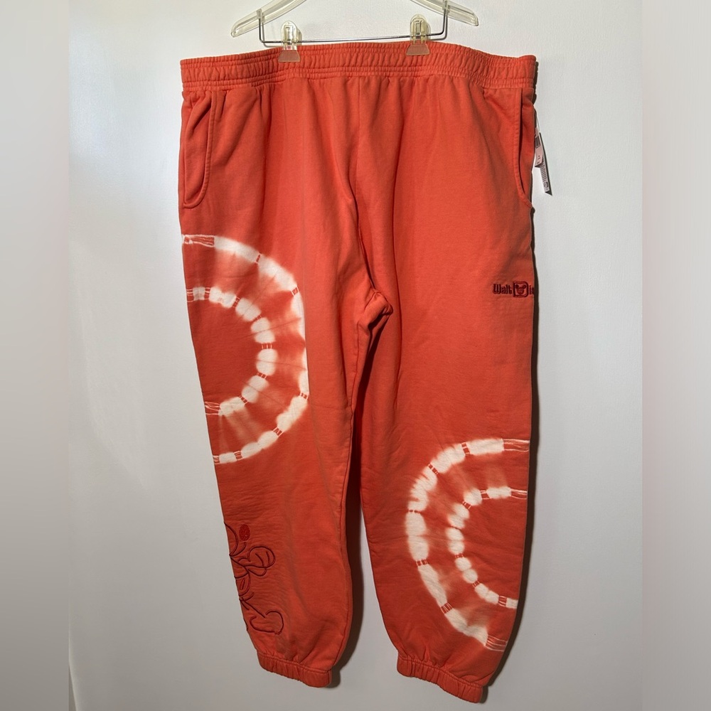 Disney Mickey Mouse 2XL Coral Sweatpants tie dye